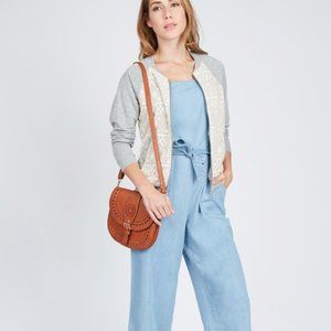 Vince Camuto Culotte Denim Jumpsuit SM